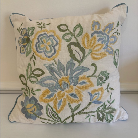 Pier 1 Other - Floral Throw Pillow